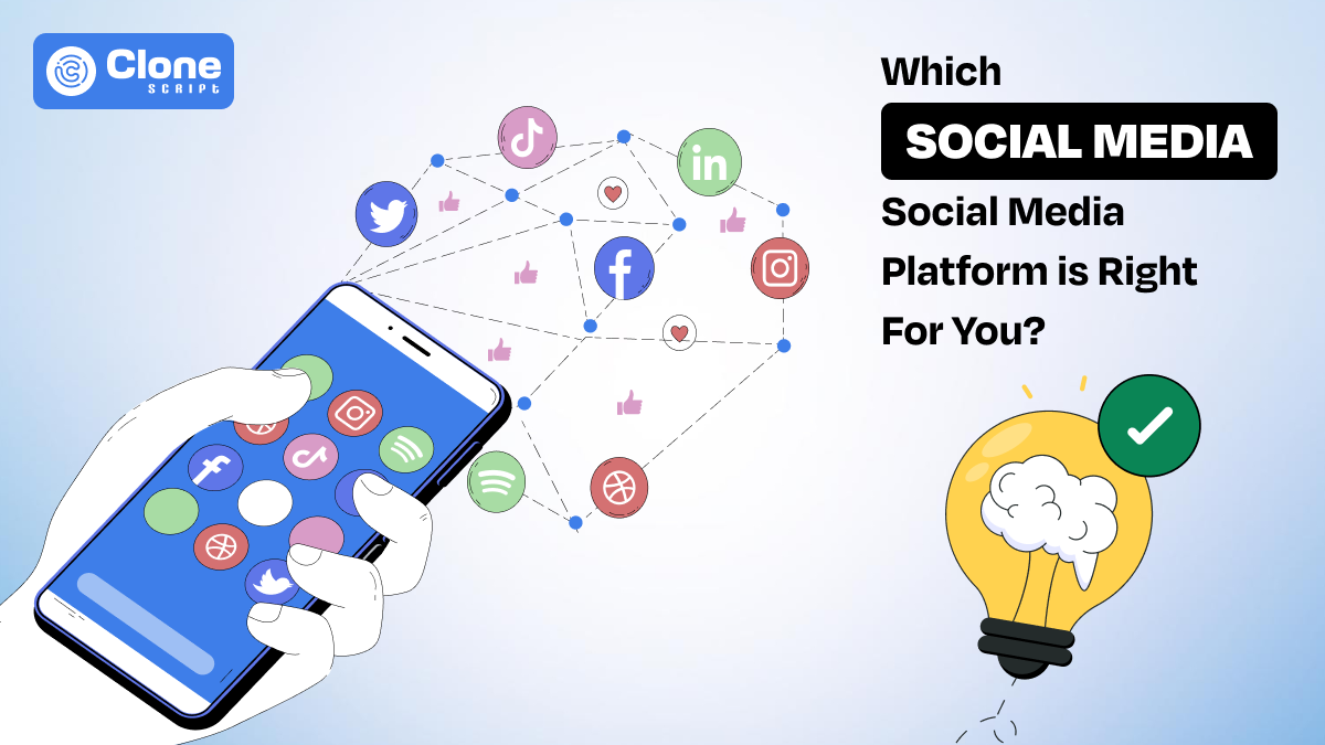 Selecting correct social media platform for better reach and being online.