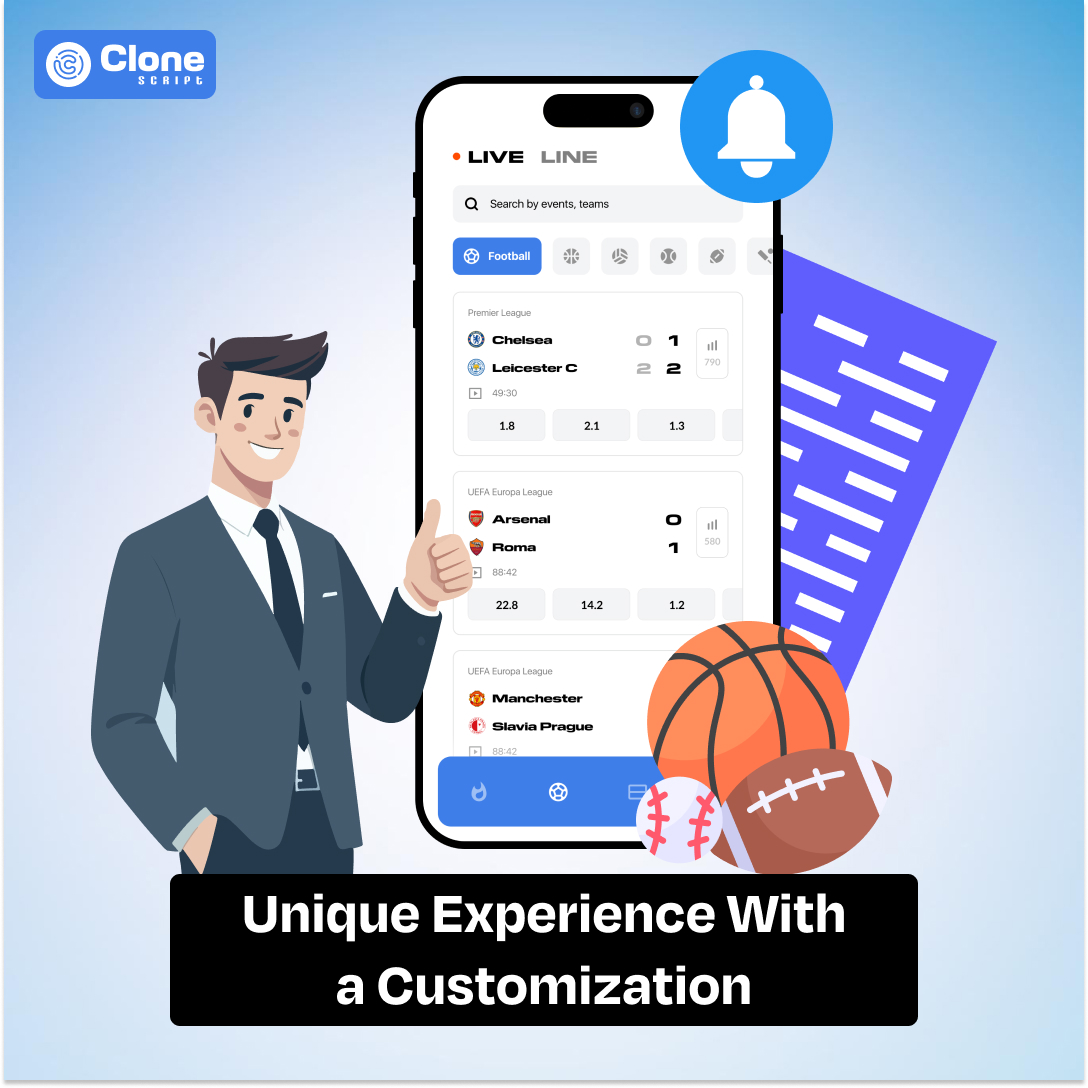 Unique and personalized experience on betting app delivers the trust to new bettors.