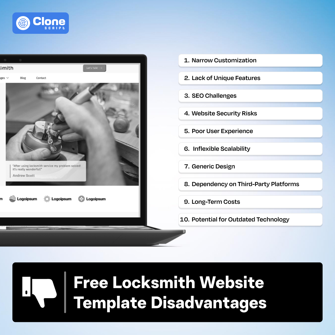 Locksmith website template flaw to get knowledge about how it affects the development.