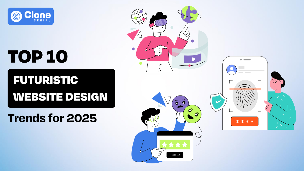 Most futuristic website design trends for 2025 to consider for creating best product.