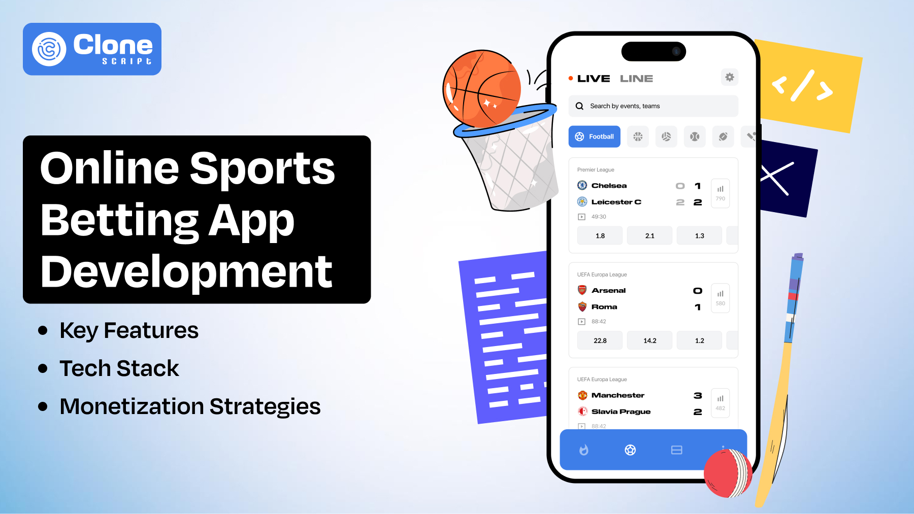 Online sports betting app development is very important to take your business to the new heights with the best user experience.