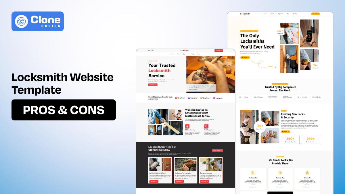 10 Pros and Cons of Choosing a Locksmith Website Template Over Custom Web Development