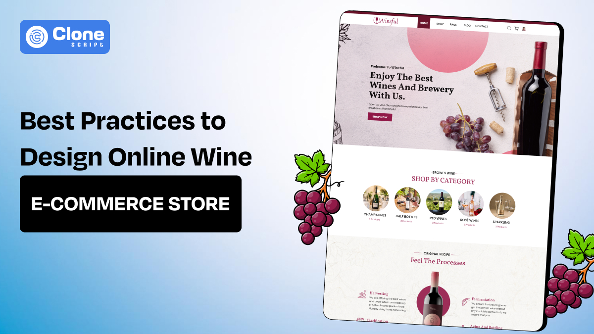 To create a online wine e-commerce store follow these best practices.