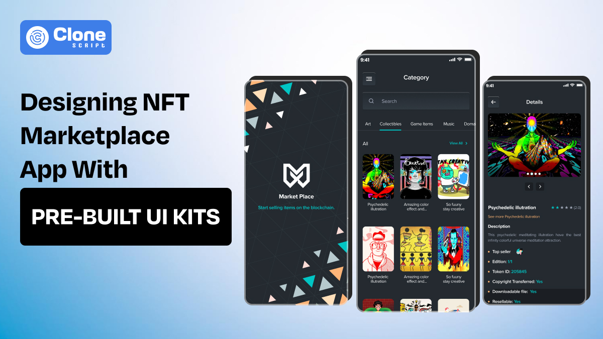 Create a next-gen and useful NFT marketplace through using pre-built UI kit.