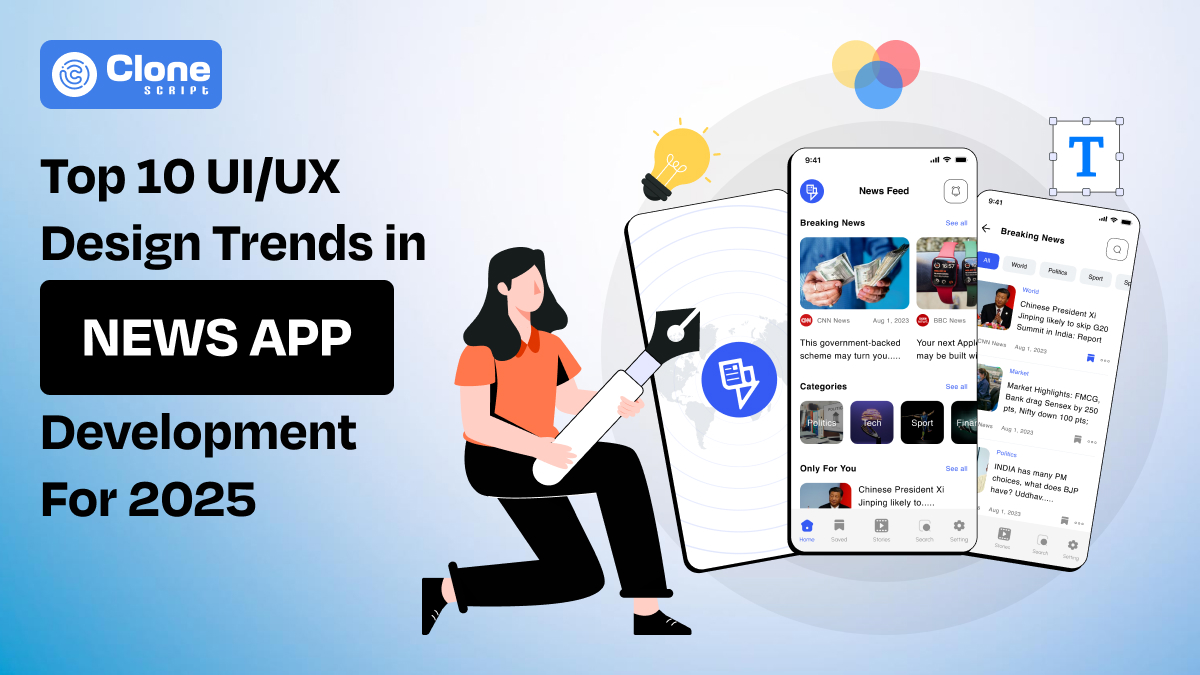 Top 10 UI/UX Design Trends in News App Development For 2025