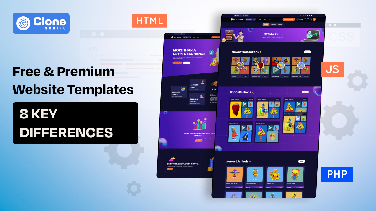 Know free and premium HTML website template differences to make informed decisions on selection.