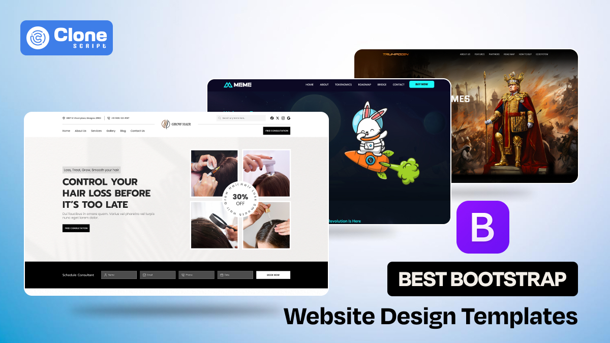 7 Best Bootstrap Website Design Templates Useful for Cost-effective Web Development