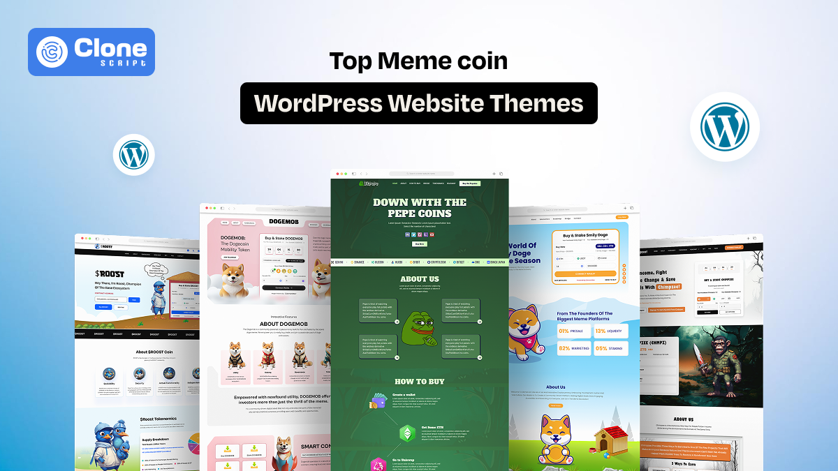 Top 7 Meme Coin WordPress Website Themes to Launch Your Meme Crypto Project