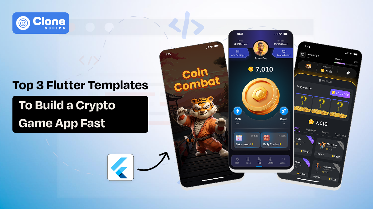 Top 3 Flutter Templates to Build a Crypto Mobile Game App Fast