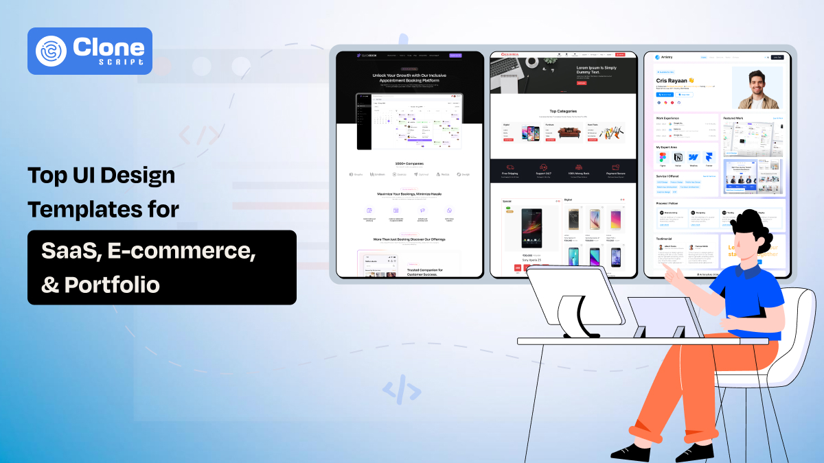 Top UI Design Templates for SaaS, E-commerce, and Portfolio Websites