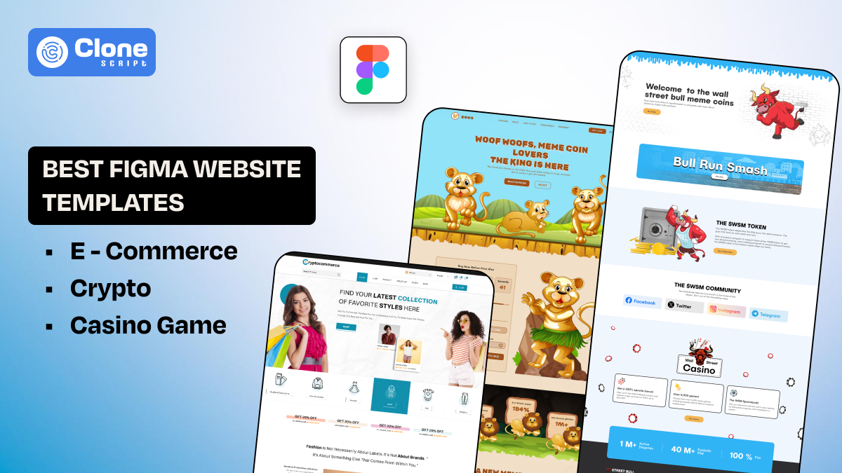 Best Figma Templates for eCommerce, Crypto, and Casino Game websites