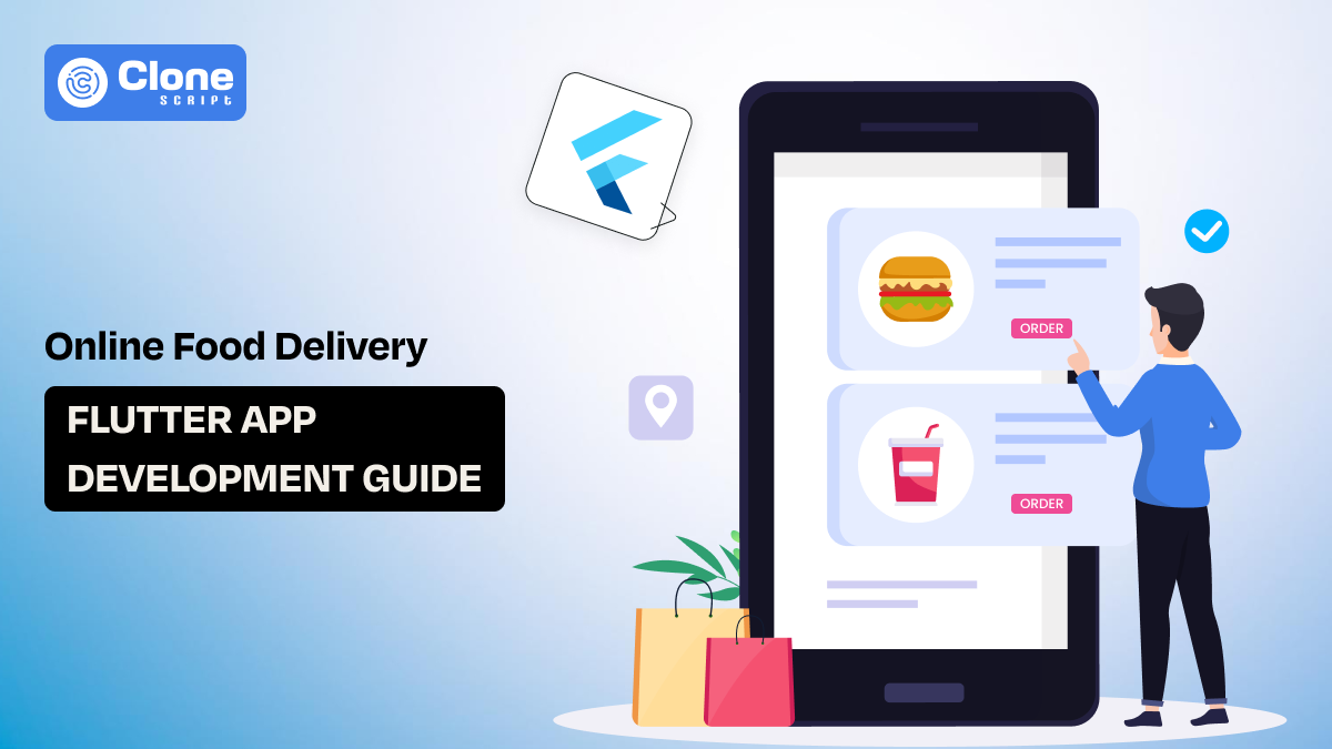 Food delivery mobile app development with Flutter for a cross-platform development.