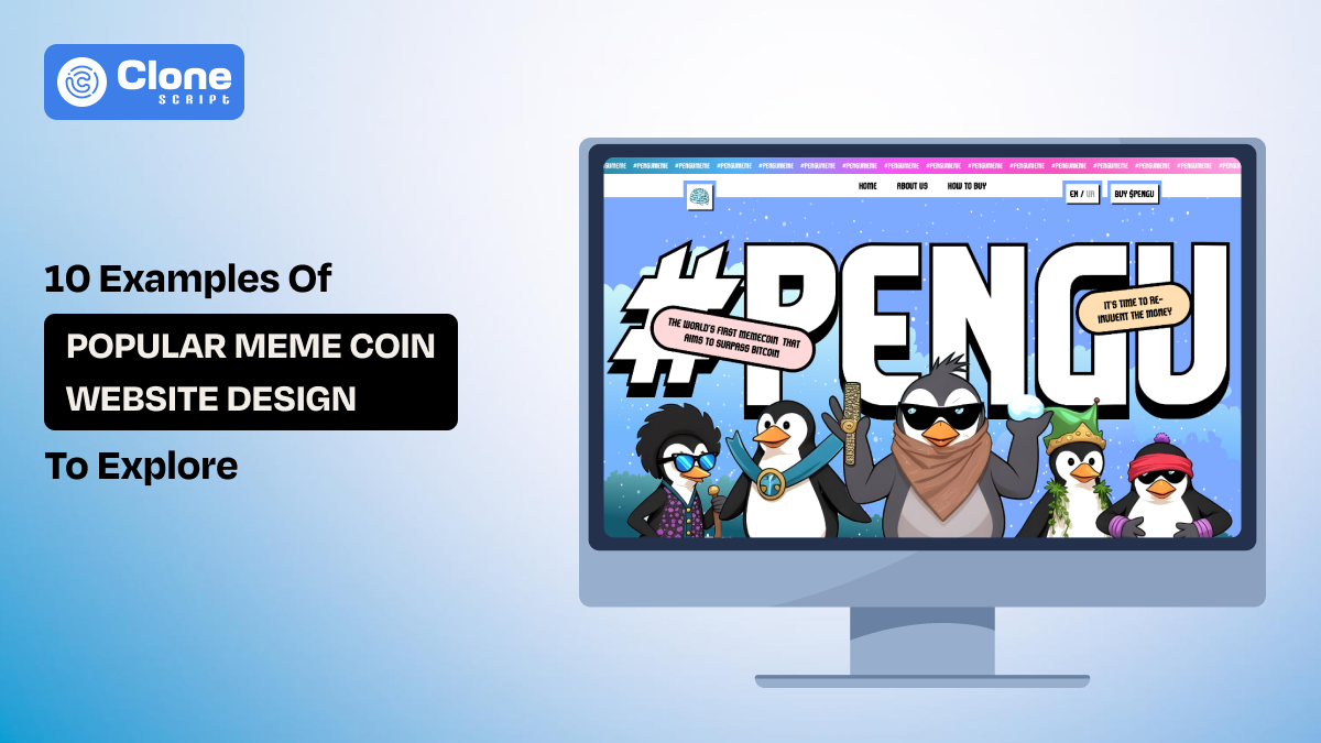 10 Examples of Popular Meme Coin Website Design to Explore