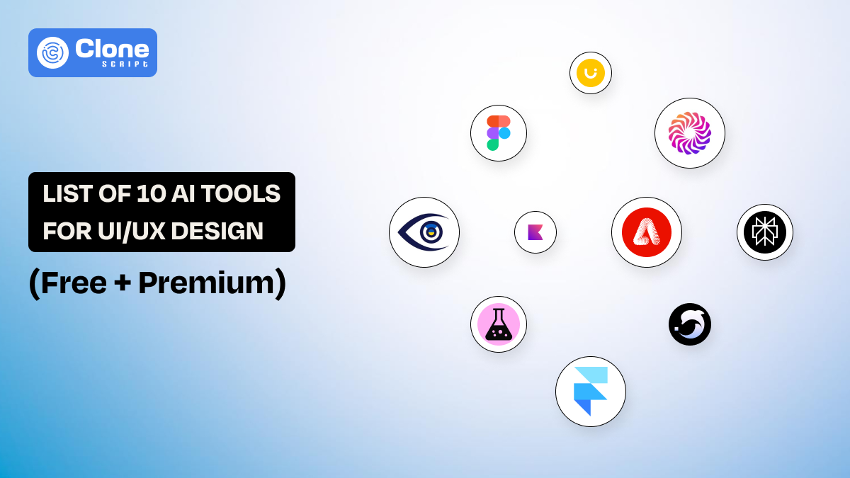 List of 10 AI Tools for UI/UX Design (Free + Premium)