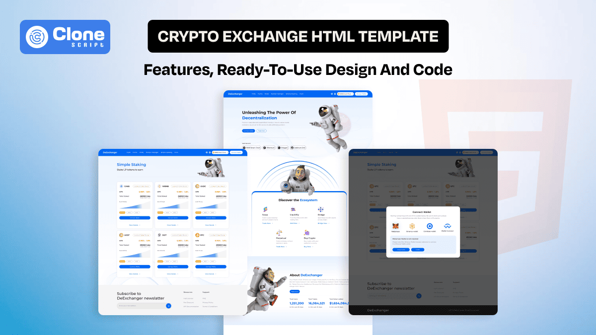 Crypto Exchange HTML Template: Features, Ready-to-Use Design and Code