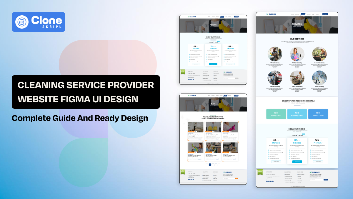 Cleaning Service Website Figma Template for Local Businesses