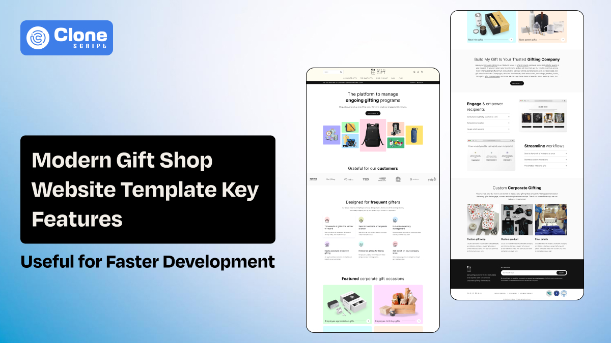 13 Key Features of a Modern Gift Shop Website Template for Faster Development