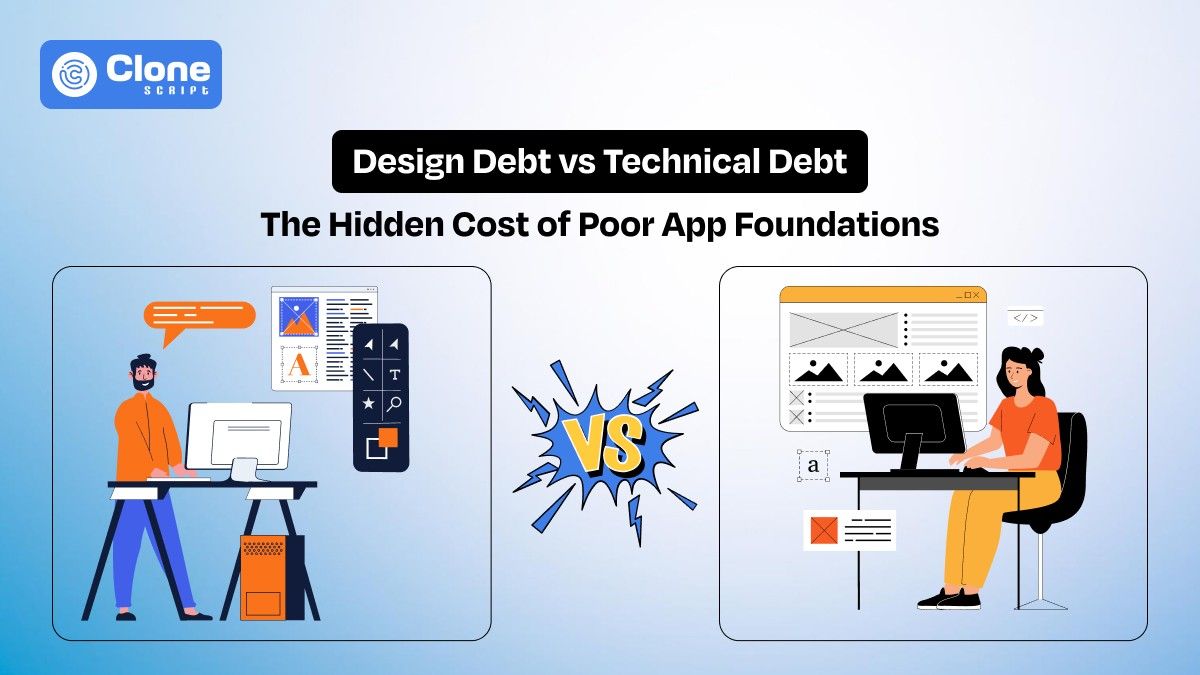 Design Debt vs Technical Debt Difference: The Hidden Cost of Poor App Foundations