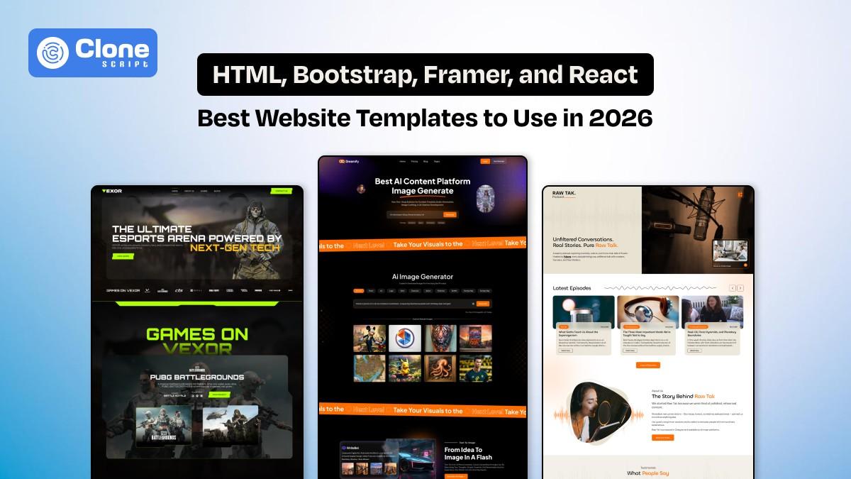 10 Front-end Website Templates to Use in 2026 (HTML, Bootstrap, Framer, and React)