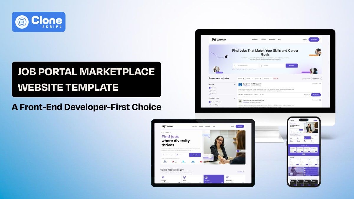 Job Portal Marketplace Website Template: A Developer-First Choice for Recruitment Web Projects