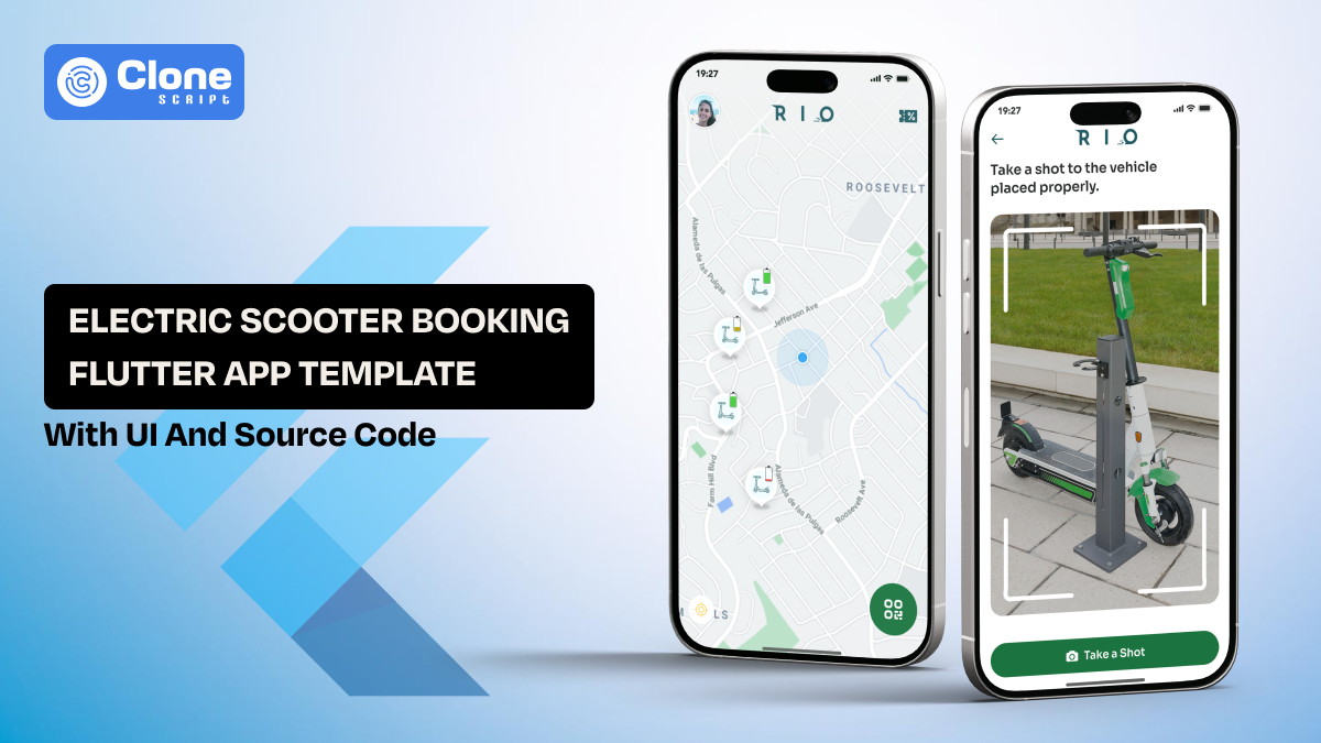 E-Scooter Booking Flutter App Template (With UI and Source Code)