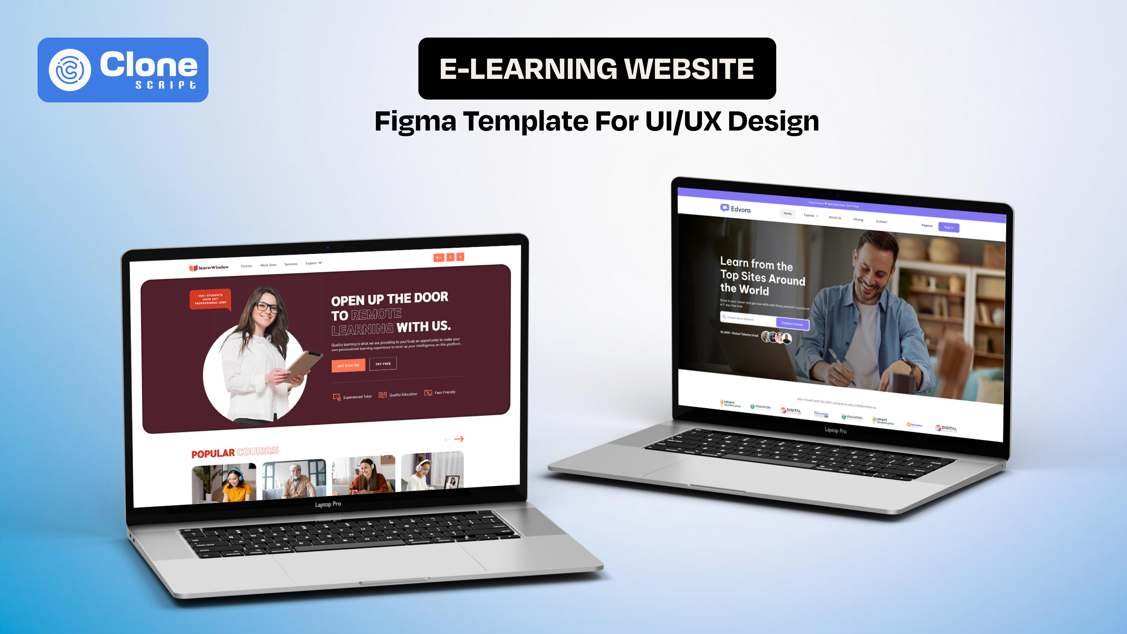 Top E-Learning Website Figma Templates for UI/UX Design (Real Use Cases)