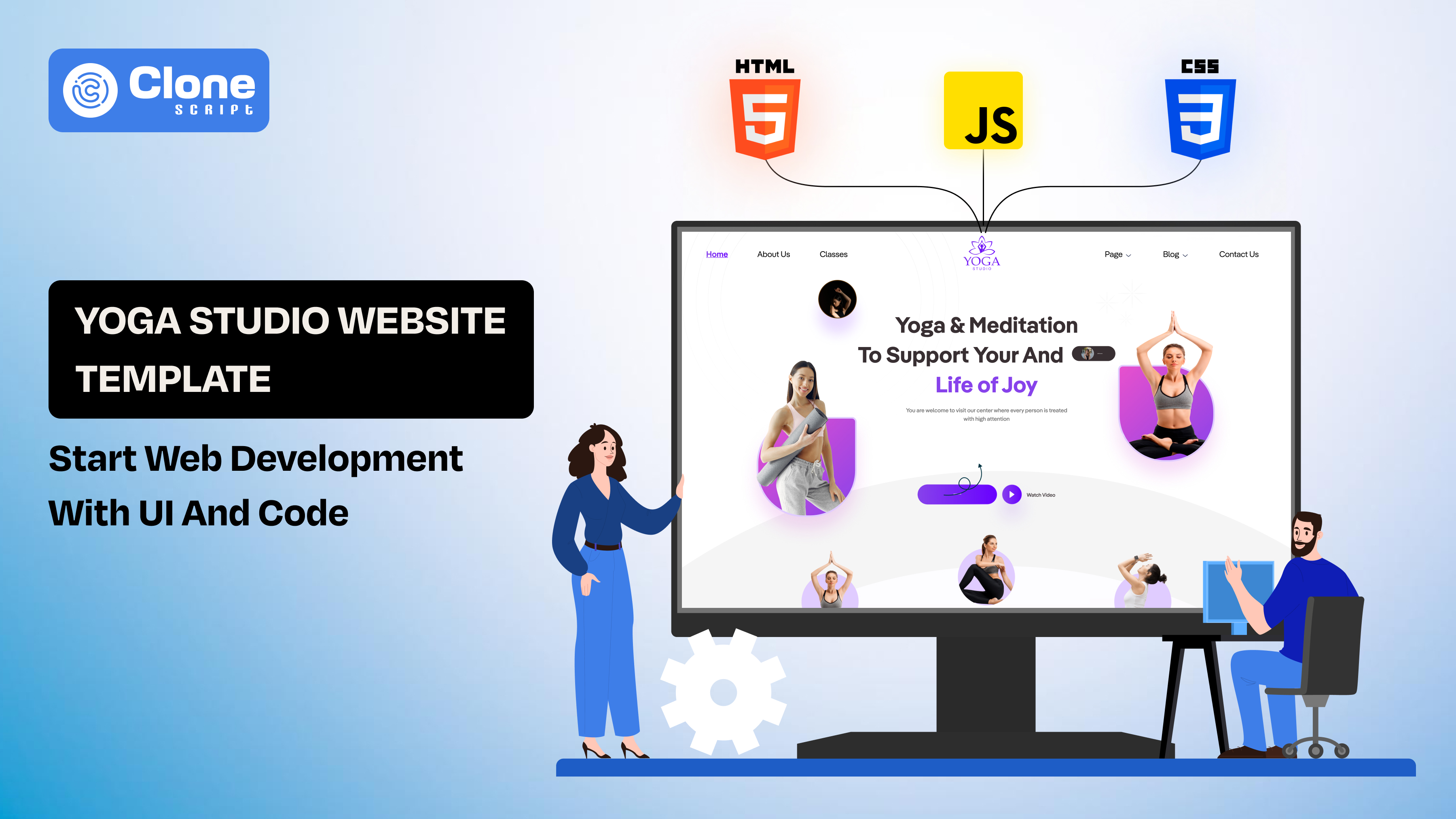 Yoga Studio Website Template: Start Web Development With UI and Code