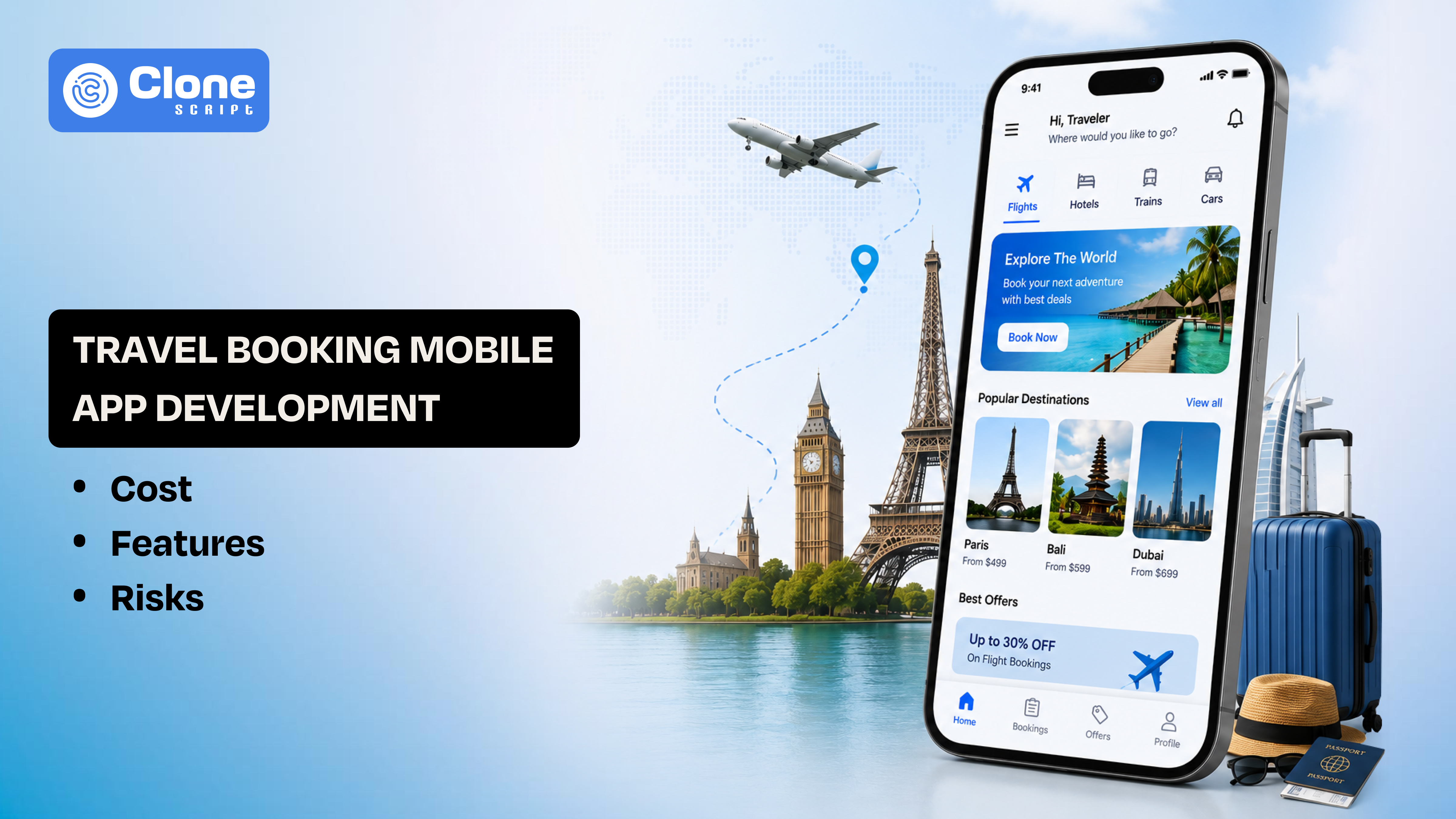 Travel Booking App Development: Cost, Features, and Possible Risks