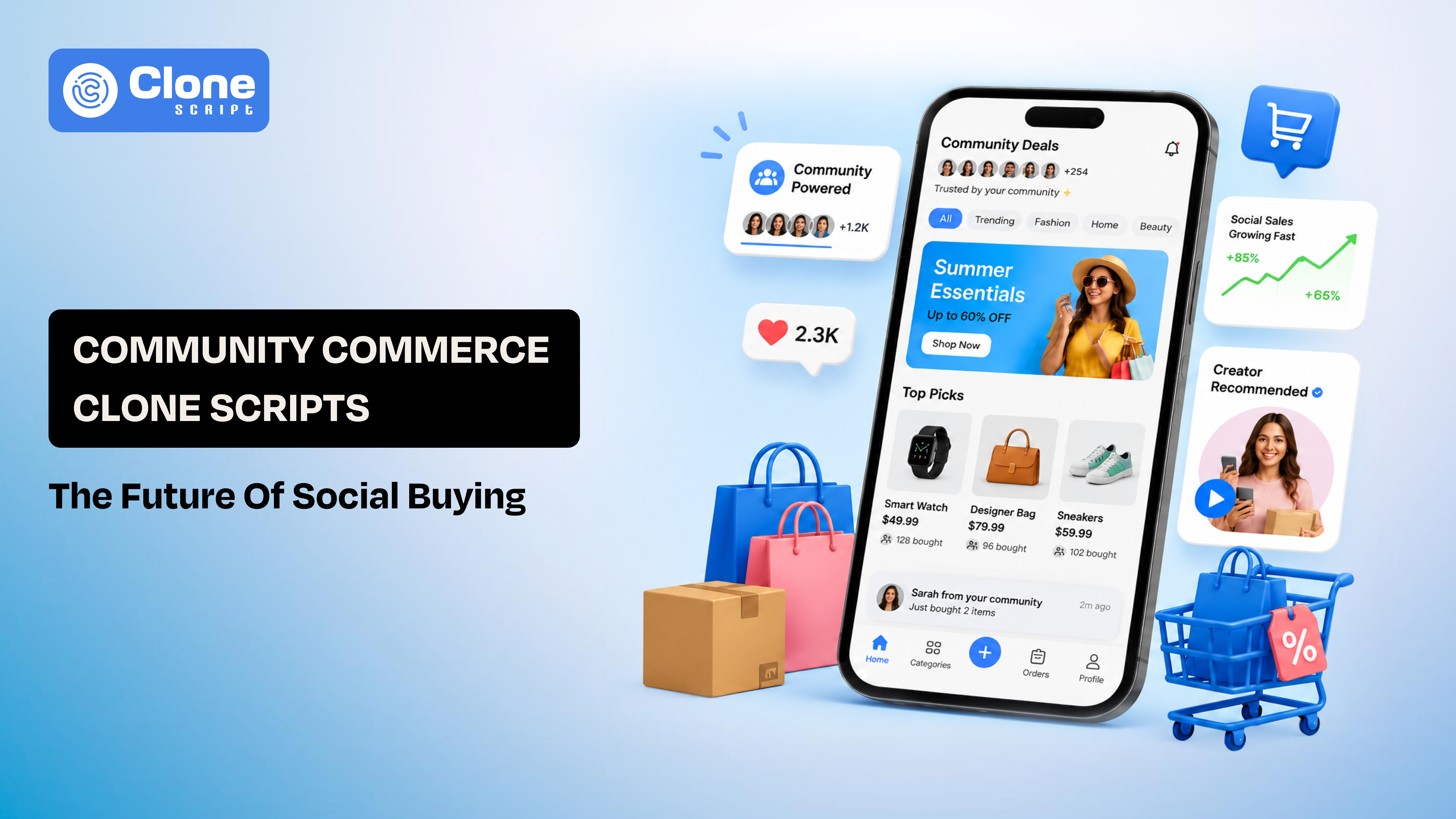 Community Commerce Website and App Clone Scripts and the Future of Social Buying