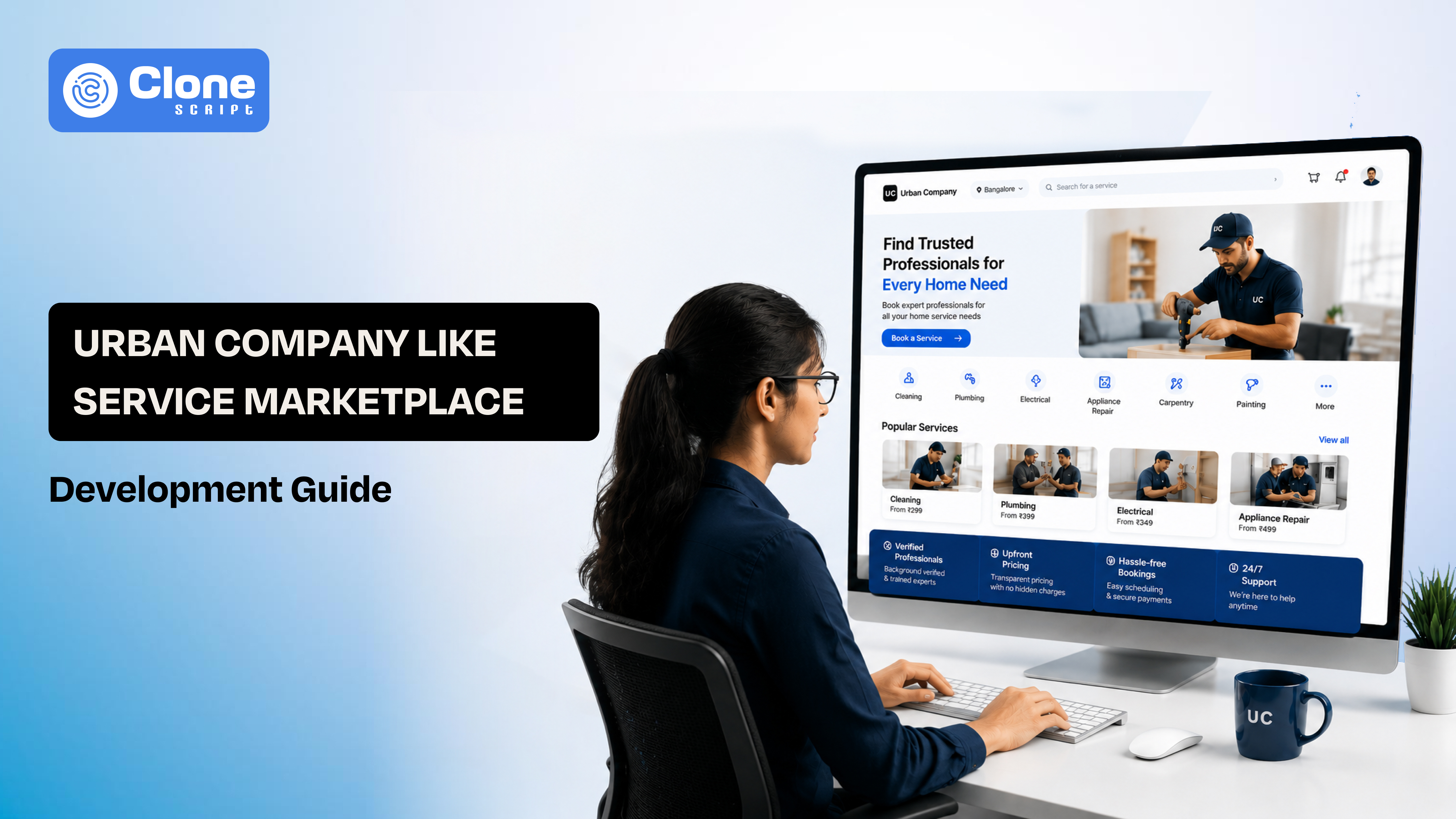 Urban Company Service Marketplace Platform Development: Cost, Features & MVP