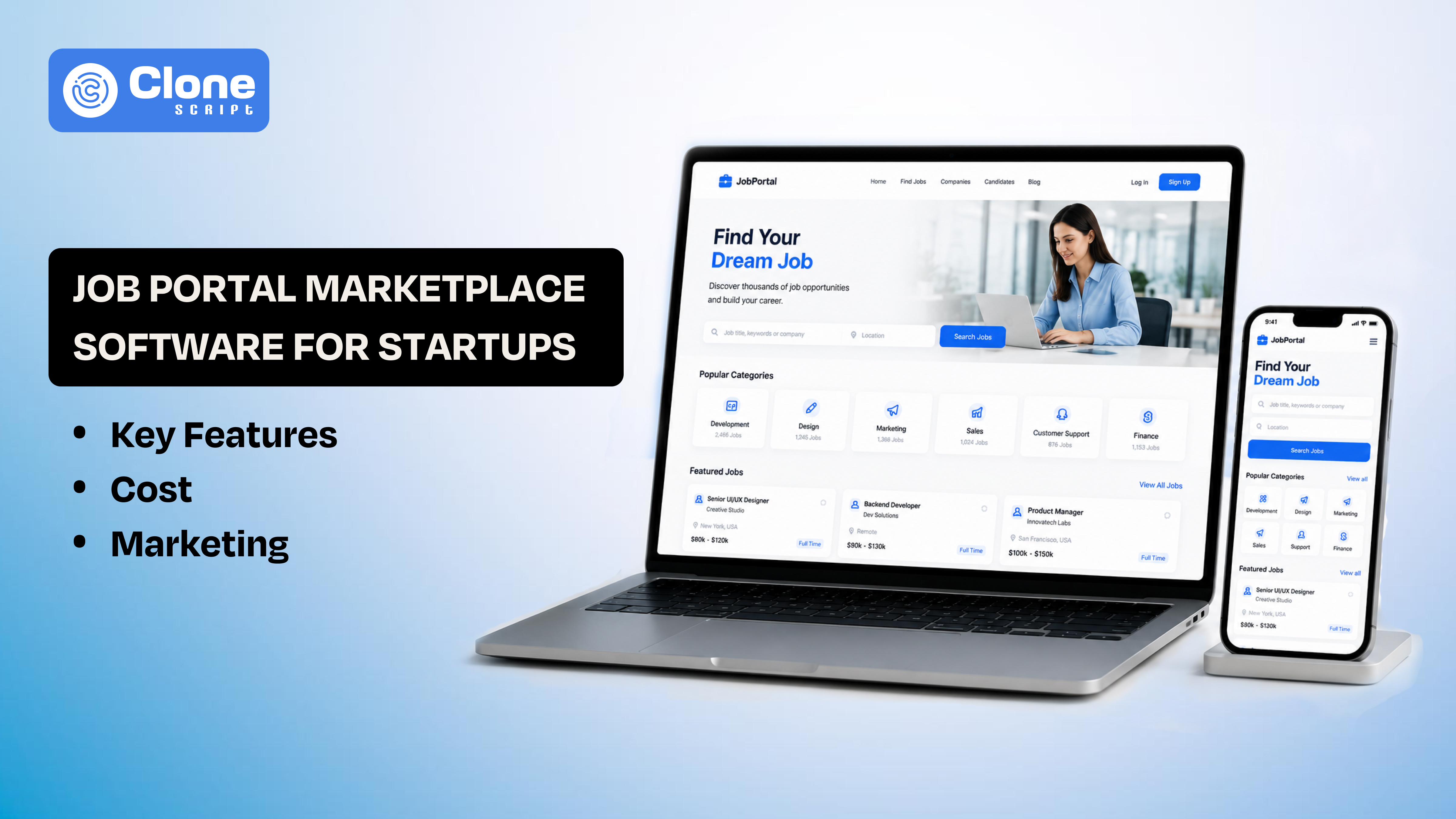 Job Portal Marketplace Software for Startups: Key Features, Cost, Marketing