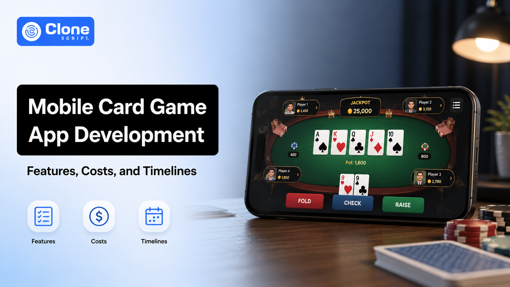 Mobile Card Game App Development: Features, Costs, and Timelines
