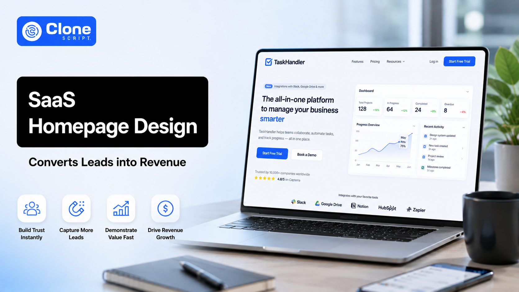 How to Design a SaaS Homepage That Converts Leads into Revenue