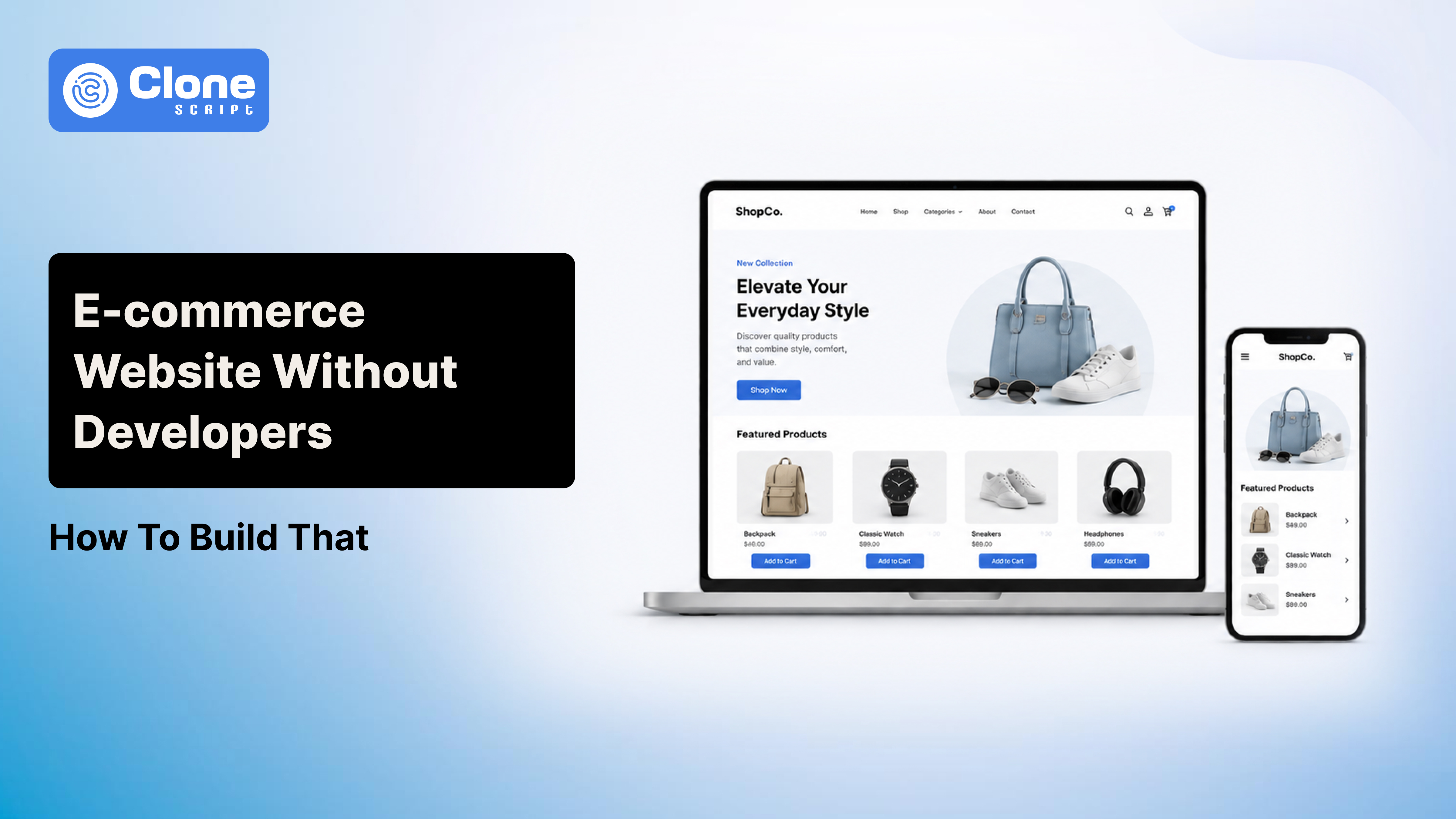 How to Build an E-commerce Website Without Developers