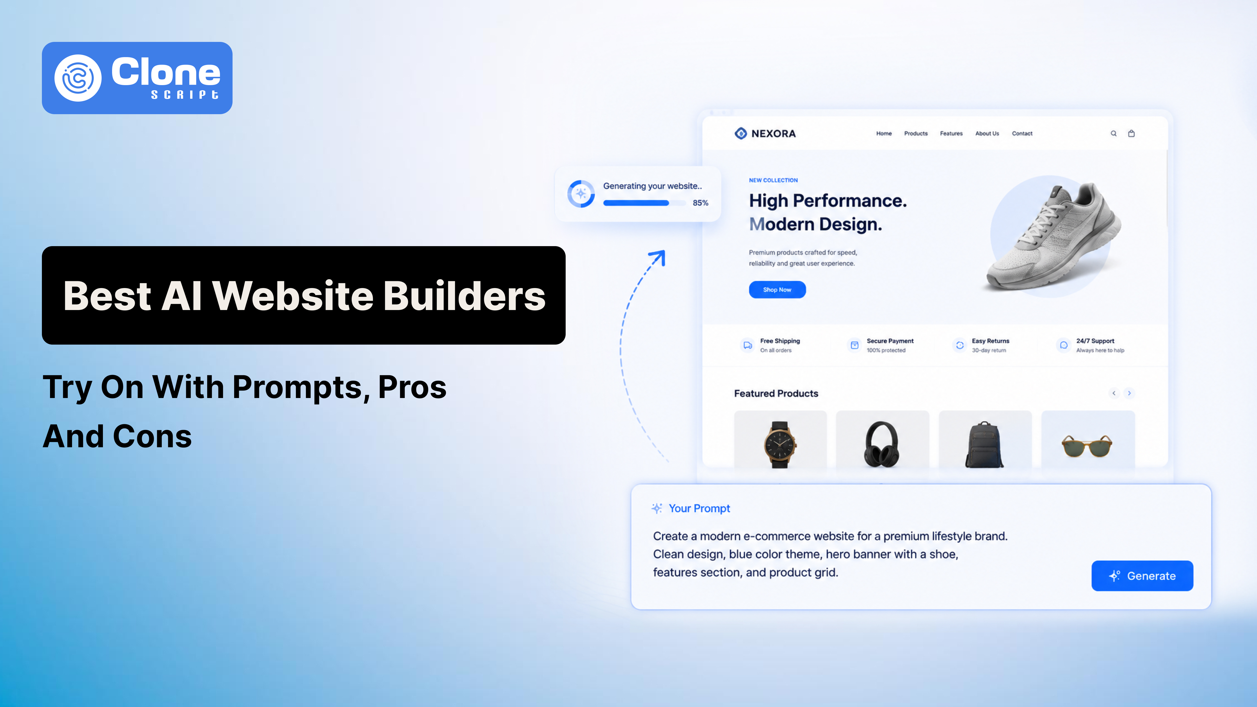 The 5 Best AI Website Builders to Try With Prompts, Pros, and Cons