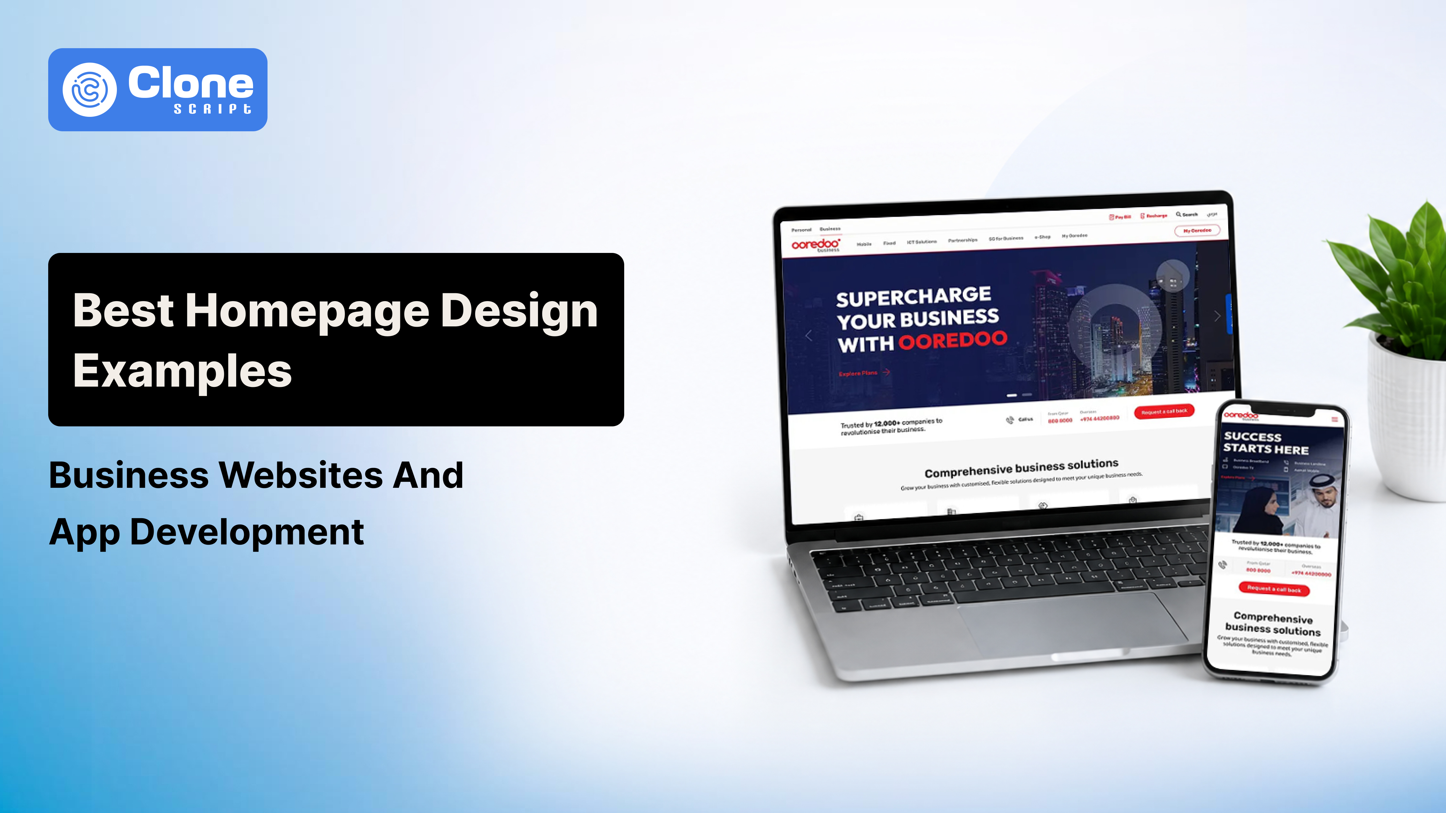 Best Homepage Design Examples for Business Websites and App Development
