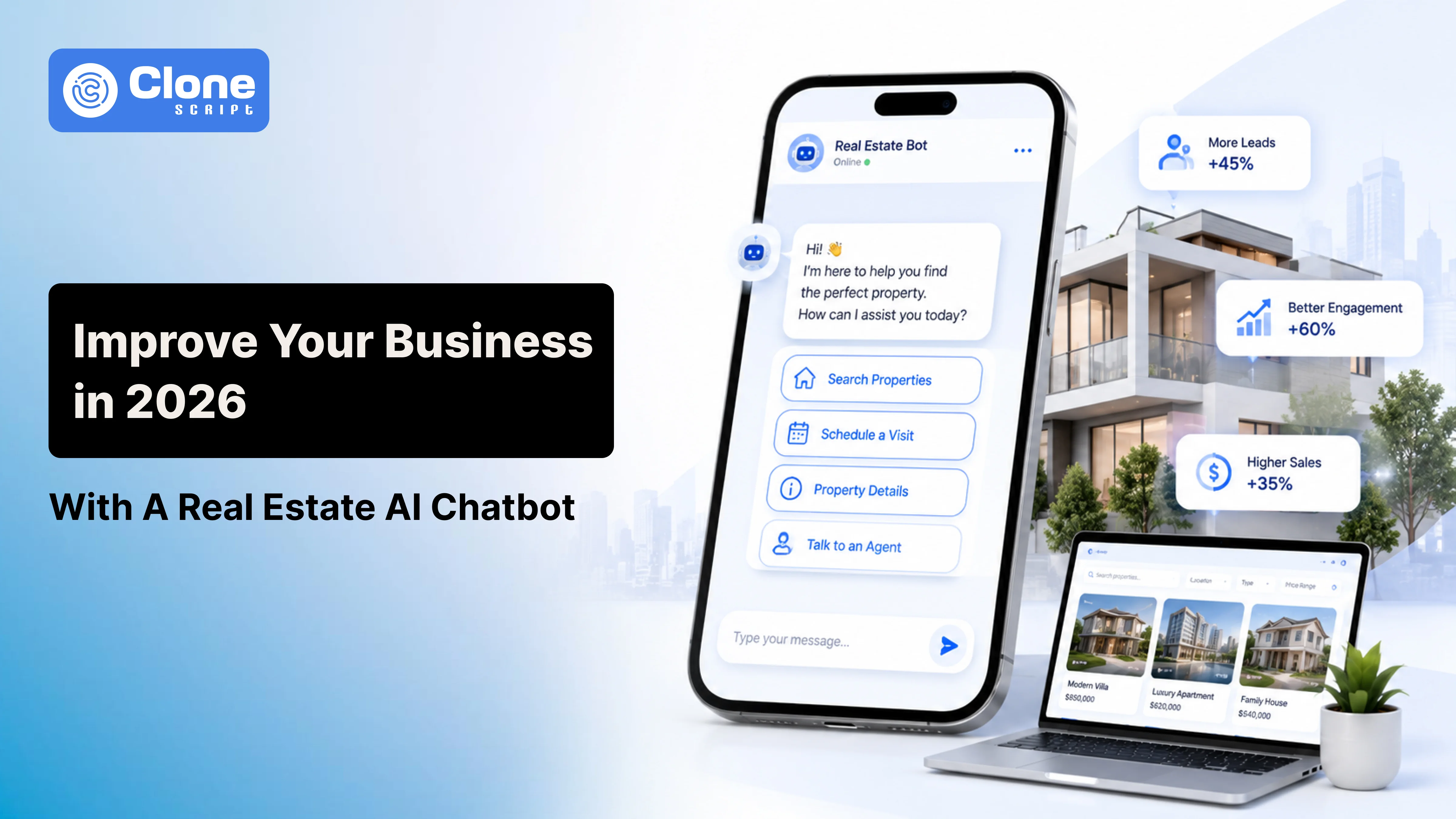 Improve Your Business in 2026 With a Real Estate AI Chatbot
