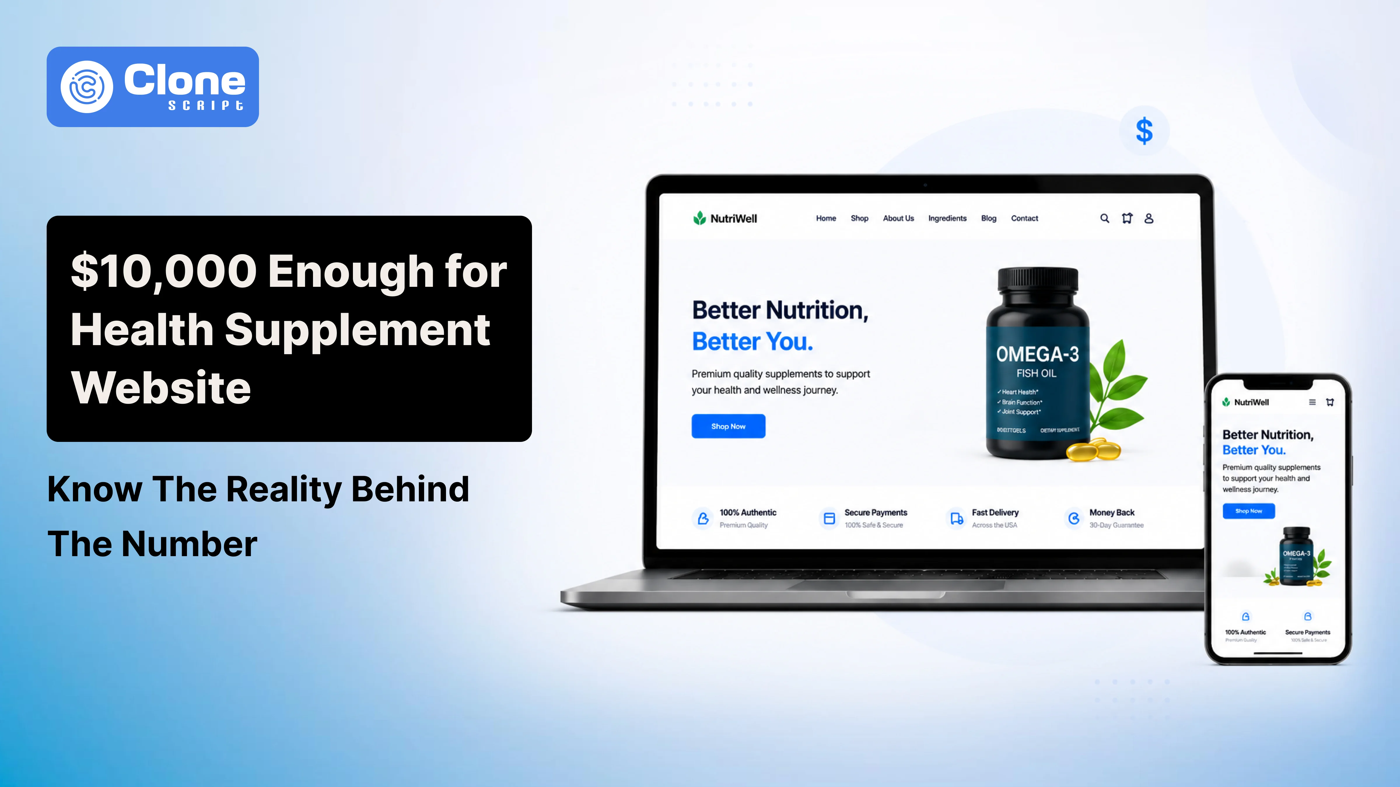 Health Supplement Website: Is $10,000 Enough to Develop a Professional Platform