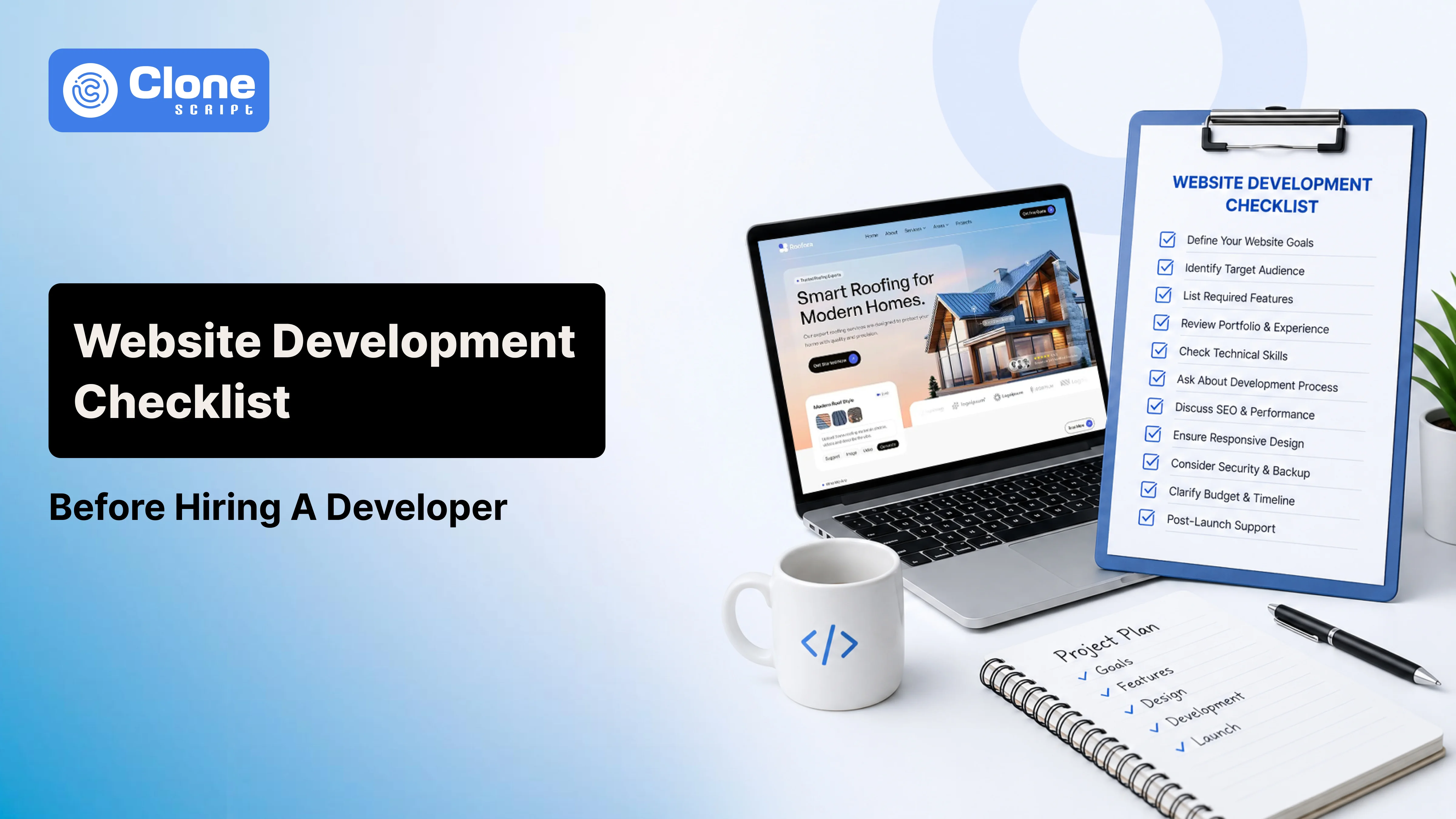 Website Development Checklist for Businesses Before Hiring a Developer